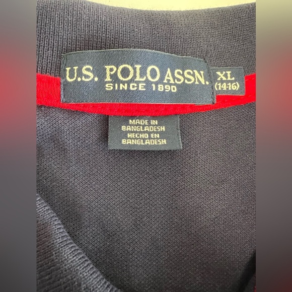 U.S. Polo Ass KIDS 14 -16 Knit Short Sleeve embroidered logo NWT - Picture 7 of 7